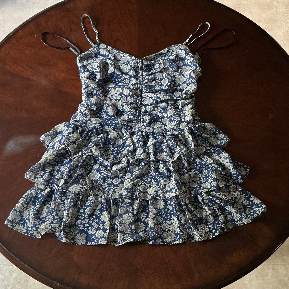 Floral Blue Dress